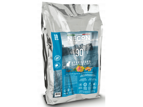 Фото - сухой корм Necon Natural Wellness Sterilized White Fish & Rice сухой корм для стерилизованных кошек БЕЛАЯ РЫБА И РИС