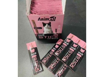 Фото 2 -  корм и лакомства AnimAll Stick лакомство для кошек ЛОСОСЬ