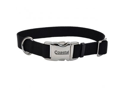 Фото - Coastal Metal Buckle ошейник для собак, черный амуниция Coastal Metal Buckle ошейник для собак, черный