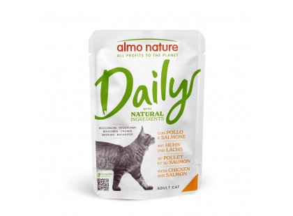 Фото - Almo Nature Daily CHICKEN & SALMON консервы для кошек КУРИЦА И ЛОСОСЬ влажный корм (консервы) Almo Nature Daily CHICKEN & SALMON консервы для кошек КУРИЦА И ЛОСОСЬ