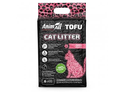 Фото - AnimAll TOFU (ТОФУ) СОЕВЫЙ наполнитель в туалет для кошек САКУРА наполнители AnimAll TOFU (ТОФУ) СОЕВЫЙ наполнитель в туалет для кошек САКУРА