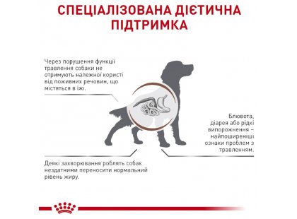 Фото 4 -  ветеринарні корми Royal Canin GASTROINTESTINAL LOW FAT LF22 (ГАСТРО ІНТЕСТИНАЛ ЛОУ ФЕТ) сухий лікувальний корм