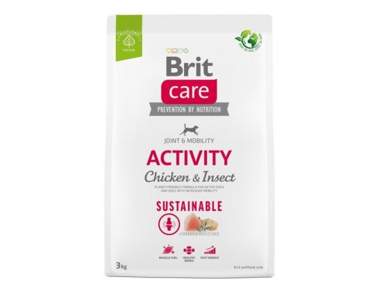 Фото - сухой корм Brit Care Dog Sustainable Activity Chicken & Insect сухой корм для собак с повышенной активностью КУРИЦА и НАСЕКОМЫЕ