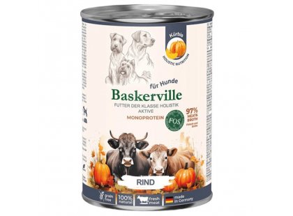 Фото - Baskerville Holistic Active консервы для активных собак ГОВЯДИНА влажный корм (консервы) Baskerville Holistic Active консервы для активных собак ГОВЯДИНА