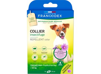 Фото - от блох и клещей Francodex Repellent Collar ошейник от блох и клещей без инсектицидов для собак