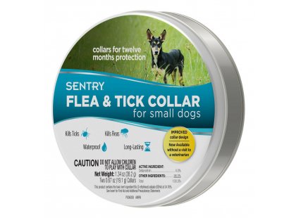 Фото 2 -  від бліх та кліщів Sentry (Сентрі) FLEA & TICK SMALL (ВІД БЛОХ І КЛІЩІВ МАЛІ ПОРОДИ) нашийник для собак