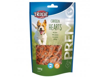 Фото - Trixie Premio Chicken Hearts лакомства для собак СЕРДЕЧКИ ИЗ КУРИЦЫ И КУРИНОЙ ПЕЧЕНИ (31670) лакомства Trixie Premio Chicken Hearts лакомства для собак СЕРДЕЧКИ ИЗ КУРИЦЫ И КУРИНОЙ ПЕЧЕНИ (31670)