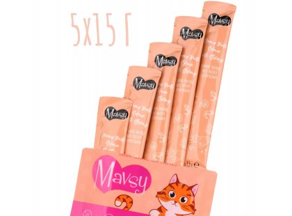 Фото 3 -  лакомства Mavsy Creamy Treats лакомство в виде крема для кошек КРЕВЕТКА И ЛОСОСЬ