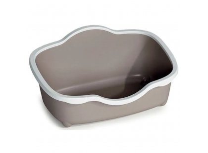 Фото - Stefanplast Tres Chic Open туалет для котів, білий/бежевий туалети, лотки Stefanplast Tres Chic Open туалет для котів, білий/бежевий
