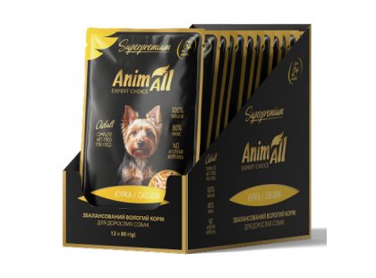 Фото 3 -  влажный корм (консервы) AnimAll Dog Chicken влажный корм для собак КУРИЦА