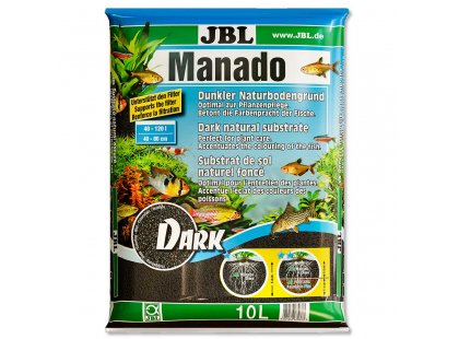 Фото 2 -  грунт JBL Manado Dark темный натуральный субстрат для аквариумов