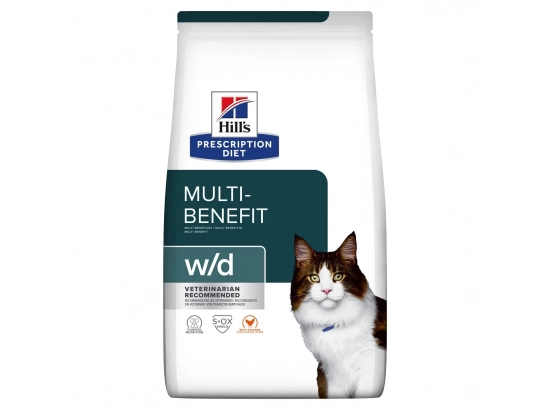 Фото - ветеринарні корми Hill's Prescription Diet Feline w/d Multi-Benefit корм для котів КУРКА