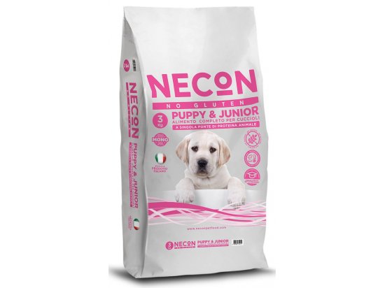 Фото - сухий корм Necon No Gluten Puppy & Junior Pork сухий корм без глютену для цуценят та юніорів середніх і великих порід СВИНИНА