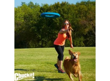 Фото 3 -  игрушки CHUCKIT Rugged Flyer игрушка для собак ЛЕТАЮЩЕЕ КОЛЬЦО, синий