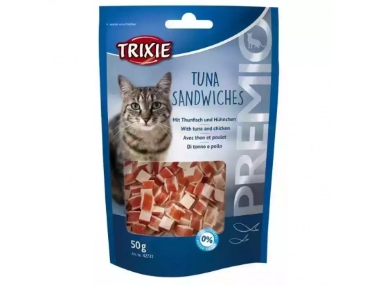 Фото - ласощі Trixie Premio Tuna Sandwiches ласощі сендвічі для котів ТУНЕЦЬ та КУРКА (42731)