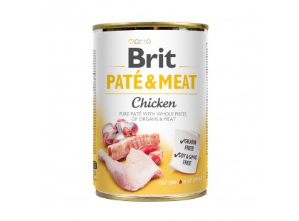 Фото - Brit Pate & Meat Dog Chicken консервы для собак КУРИЦА В ПАШТЕТЕ влажный корм (консервы) Brit Pate & Meat Dog Chicken консервы для собак КУРИЦА В ПАШТЕТЕ