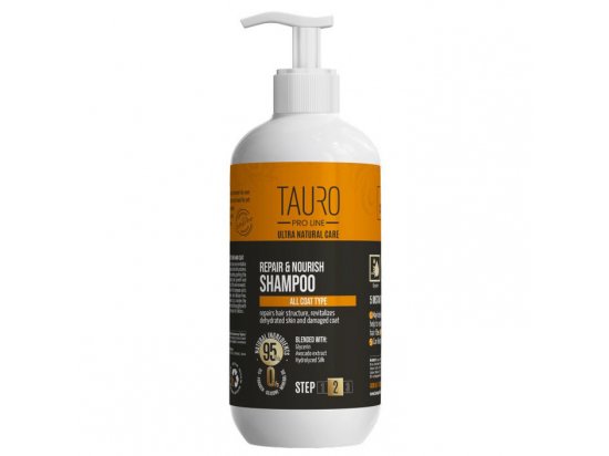 Фото - повсякденна косметика Tauro (Тауро) Pro Line Ultra Natural Care Repair and Nourish шампунь відновлення та живлення для шкіри та шерсті собак і котів