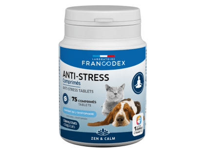 Фото - Francodex Anti-Stress заспокійливі таблетки для собак і котів седативні препарати (заспокійливі) Francodex Anti-Stress заспокійливі таблетки для собак і котів