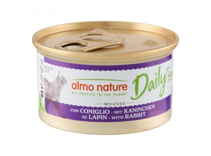 Фото - Almo Nature Daily MOUSSE RABBIT консервы для кошек КРОЛИК, мусс влажный корм (консервы) Almo Nature Daily MOUSSE RABBIT консервы для кошек КРОЛИК, мусс