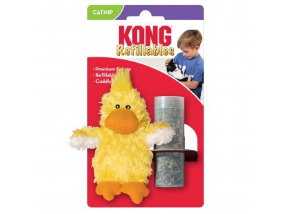 Фото 2 -  игрушки Kong Refillables Duckie игрушка для кошек с кошачьей мятой УТЕНОК