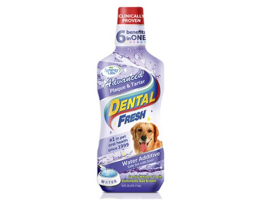 Фото 3 -  повседневная косметика SynergyLabs СВЕЖЕСТЬ ЗУБОВ ЭДВАНСЕД (Dental Fresh Advanced) жидкость от зубного налета и запаха из пасти собак и кошек