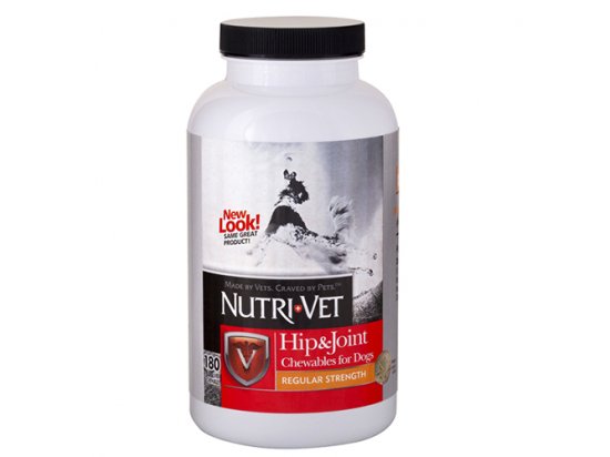 Фото 2 -  хондропротектори Nutri-Vet (Нутрі Вет) Hip & Joint 1 (Regular) ЗВ'ЯЗКИ І СУГЛОБИ (РЕГУЛЯР) 1 рівень глюкозамін, хондроїтин, МСМ для собак