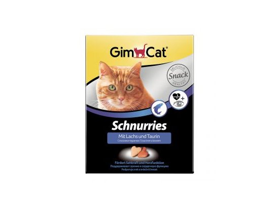 Фото 3 -  ласощі Gimcat SCHNURRIES TAURIN & LACHS (ТАУРИН І ЛОСОСЬ) вітамінізовані ласощі для котів