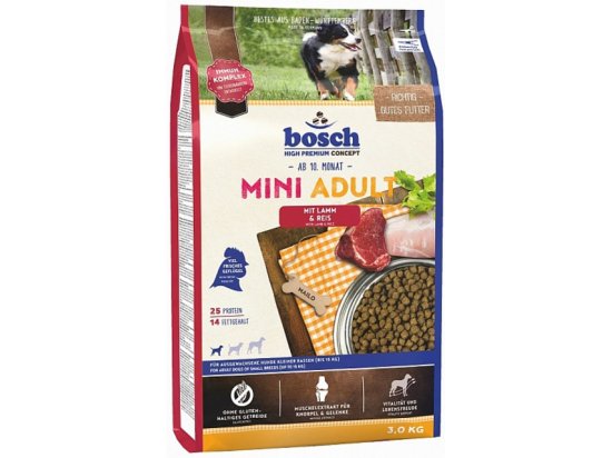 Фото - сухой корм BOSCH (Бош) Adult Mini Lamb & Rice - Корм для собак малых пород, ягненок с рисом