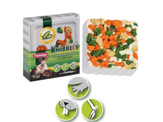 Фото - Flamingo (Фламінго) KNIBBLES CORN CROQUETTES (МЕЛ З КУКУРУЗОЮ ТА ОВОЧАМИ) для гризунів, 75 г ласощі Flamingo (Фламінго) KNIBBLES CORN CROQUETTES (МЕЛ З КУКУРУЗОЮ ТА ОВОЧАМИ) для гризунів, 75 г