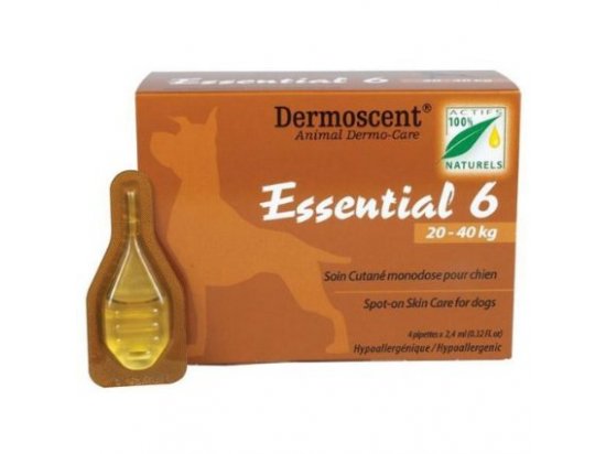 Фото 2 -  лікувальна косметика Dermoscent (Дермосент) Essential 6 spot-on - Засіб для догляду за шкірою та шерстю собак вагою від 20 до 40 кг