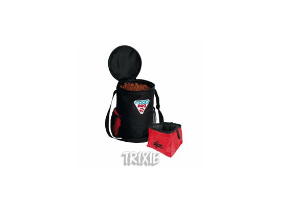 Фото - Trixie Travel Set Дорожній набір - сумка для корму та контейнер для води (2490) миски, напувалки, фонтани Trixie Travel Set Дорожній набір - сумка для корму та контейнер для води (2490)