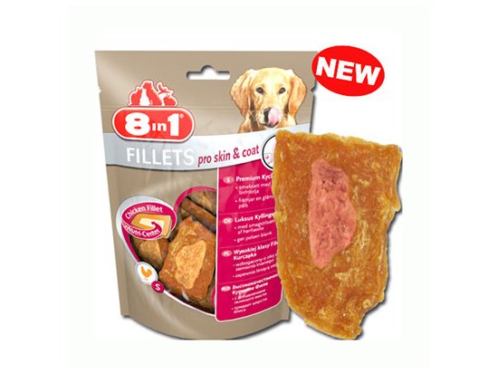 Фото - 8in1 Fillets Pro Skin & Coat – Ласощі для собак для блискучої шерсті ласощі 8in1 Fillets Pro Skin & Coat – Ласощі для собак для блискучої шерсті