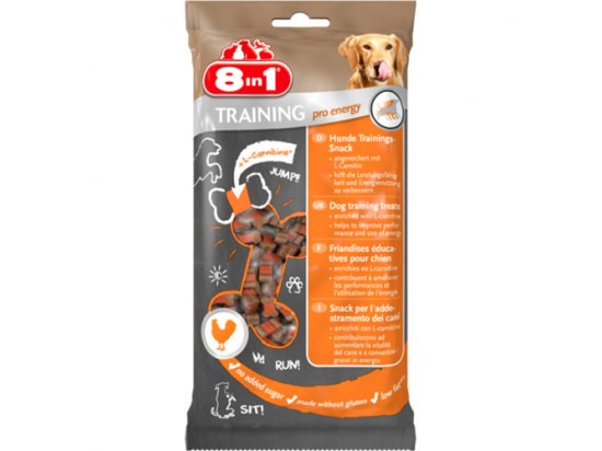 Фото - 8in1 (8в1) TRAINING PRO ENERGY (ЭНЕРГИЯ КУРИЦА) лакомство для дрессировки собак 100 г лакомства 8in1 (8в1) TRAINING PRO ENERGY (ЭНЕРГИЯ КУРИЦА) лакомство для дрессировки собак 100 г