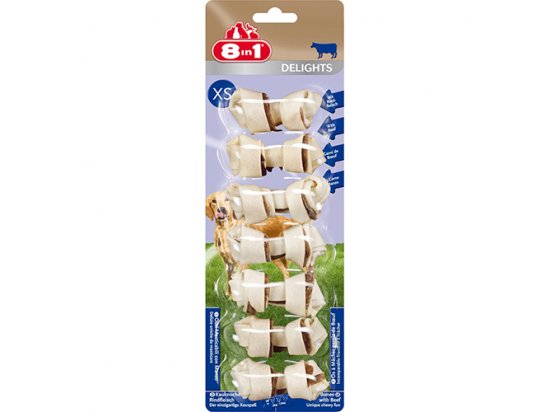 Фото - 8in1 Delights Bones XS Кістка з яловичиною - ласощі для собак ласощі 8in1 Delights Bones XS Кістка з яловичиною - ласощі для собак