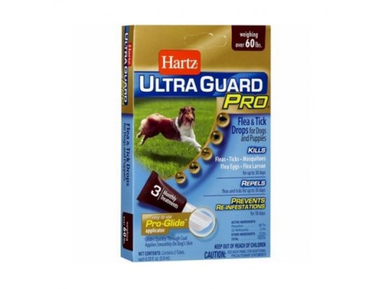Фото 5 -  від бліх та кліщів Hartz Ultra Guard PRO (5 в 1) краплі від бліх, яєць бліх, личинок бліх, кліщів та комарів УПАКОВКА (3 піпетки)