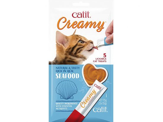 Фото - Hagen Catit CREAMY SEAFOOD кремоподібні ласощі для котів МОРЕПРОДУКТИ ласощі Hagen Catit CREAMY SEAFOOD кремоподібні ласощі для котів МОРЕПРОДУКТИ