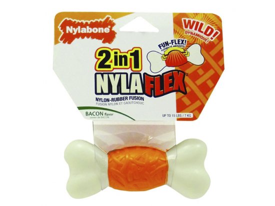 Фото 2 -  игрушки Nylabone (Нилабон) NILAFLEX  BONE (НИЛАФЛЕКС КОСТЬ) игрушка для собак