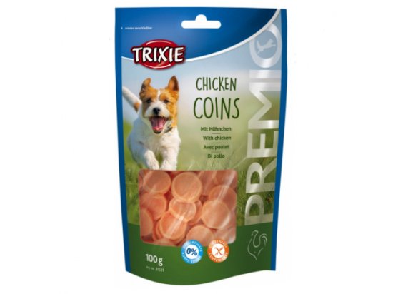 Фото - Trixie Chicken Coins - Лакомство для собак чипсы с курицей лакомства Trixie Chicken Coins - Лакомство для собак чипсы с курицей