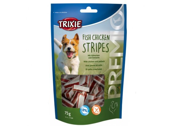 Фото - Trixie Premio Fish Chicken Stripes ласощі для собак СМУЖКИ З КУРКИ ТА МІНТАЯ ласощі Trixie Premio Fish Chicken Stripes ласощі для собак СМУЖКИ З КУРКИ ТА МІНТАЯ