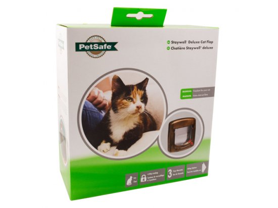 Фото - PetSafe Staywell Дверцы для котов с механическим замком, под дерево двери врезные PetSafe Staywell Дверцы для котов с механическим замком, под дерево