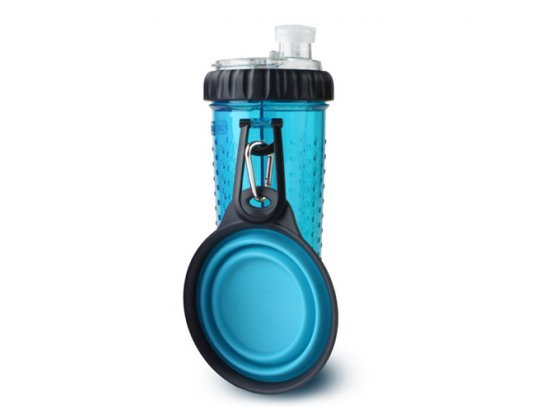 Фото - Dexas (Дексас) SNACK COMPANION CUP (ЛАКОМСТВА И ВОДА) бутылка-контейнер для собак и кошек, голубой миски, поилки, фонтаны Dexas (Дексас) SNACK COMPANION CUP (ЛАКОМСТВА И ВОДА) бутылка-контейнер для собак и кошек, голубой