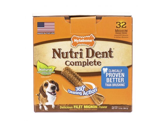 Фото - Nylabone (НИЛАБОН) Nutri Dent Filet Mignon Жевательное лакомство для чистки зубов для собак, вкус филе миньон для собак лакомства Nylabone (НИЛАБОН) Nutri Dent Filet Mignon Жевательное лакомство для чистки зубов для собак, вкус филе миньон для собак
