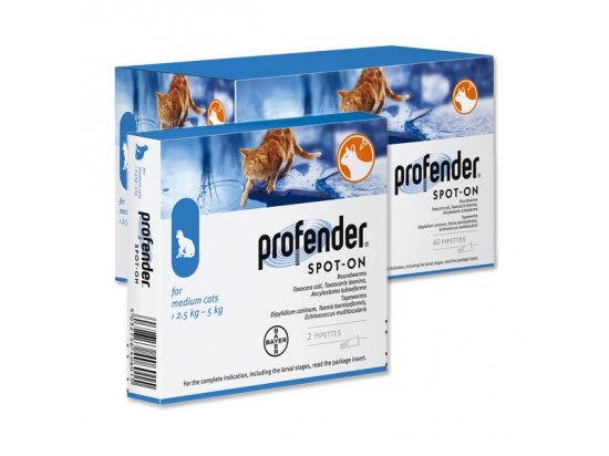 Фото 6 -  від глистів Bayer PROFENDER (ПРОФЕНДЕР) спот-он краплі на холку від глистів для котів