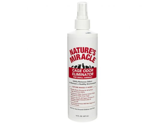Фото - Natures Miracle (Нейчерлз Миракл) CAGE ODOR ELIMINATOR (УНИЧТОЖИТЕЛЬ ЗАПАХА КЛЕТОК) спрей для клеток мелких животных, 473 мл косметика Natures Miracle (Нейчерлз Миракл) CAGE ODOR ELIMINATOR (УНИЧТОЖИТЕЛЬ ЗАПАХА КЛЕТОК) спрей для клеток мелких животных, 473 мл