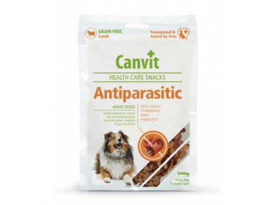 Фото - Canvit Antiparasitic (Антипараситик) напіввологі функціональні ласощі для підтримки мікрофлори кишечника собак ласощі Canvit Antiparasitic (Антипараситик) напіввологі функціональні ласощі для підтримки мікрофлори кишечника собак