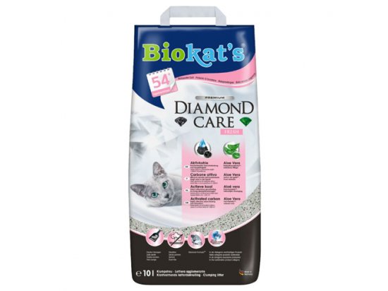 Фото - BioKats Diаmond Care Fresh Наповнювач для котячого туалету наповнювачі BioKats Diаmond Care Fresh Наповнювач для котячого туалету