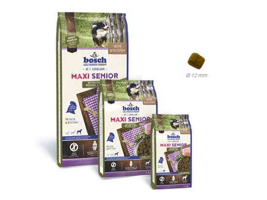 Фото - BOSCH (Бош) Maxi Senior - Корм для старіючих собак великих порід понад 30 кг (з куркою та рисом) сухий корм BOSCH (Бош) Maxi Senior - Корм для старіючих собак великих порід понад 30 кг (з куркою та рисом)