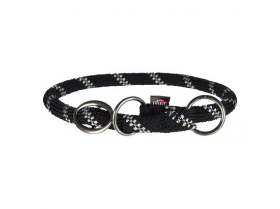 Фото - Trixie SPORTY ROPE ошейник - удавка для собак, черный амуніція Trixie SPORTY ROPE ошейник - удавка для собак, черный