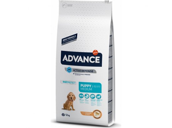 Фото 2 -  сухий корм Advance (Едванс) Dog Medium Puppy - корм для цуценят середніх порід (з куркою та рисом)