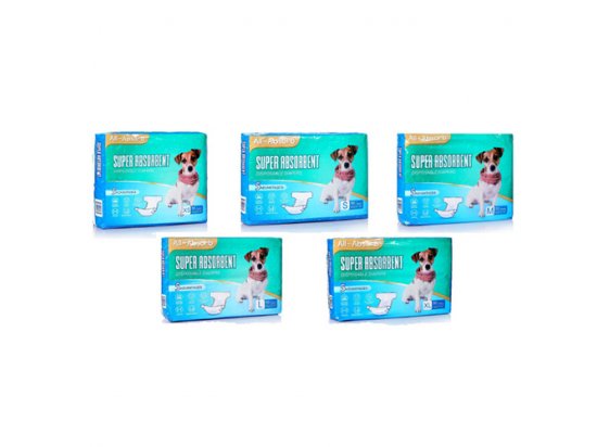 Фото - All Absorb Disposable Diapers - Гигиенические подгузники для собак (сук), 50 шт памперсы и трусики All Absorb Disposable Diapers - Гигиенические подгузники для собак (сук), 50 шт